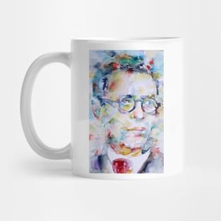 JEAN PAUL SARTRE - watercolor portrait Mug